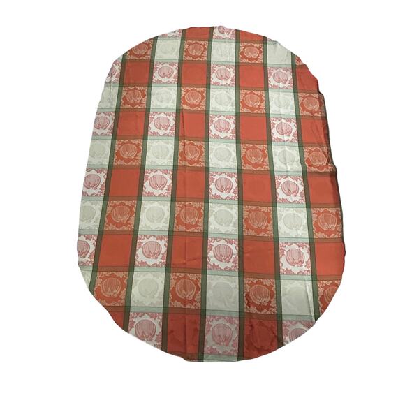 Cozy autumn pumpkin spice tablecloth Croft & Barrow 56x80 oval fall decor - Picture 1 of 6